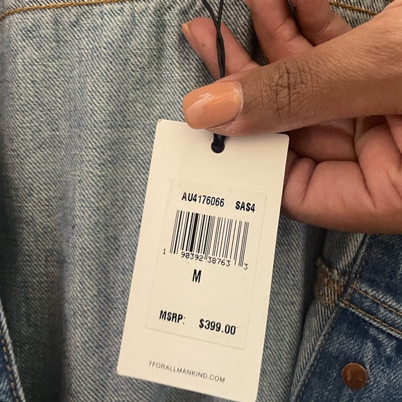 7 for all mankind detailed jean jacket - Picture 2 of 13